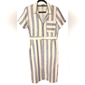 NEW! Nautical Stripe Shirt Dress